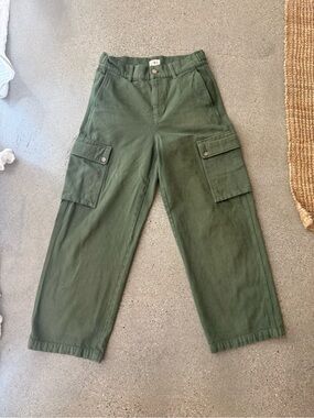 J. Crew Military Green Cargo Trousers